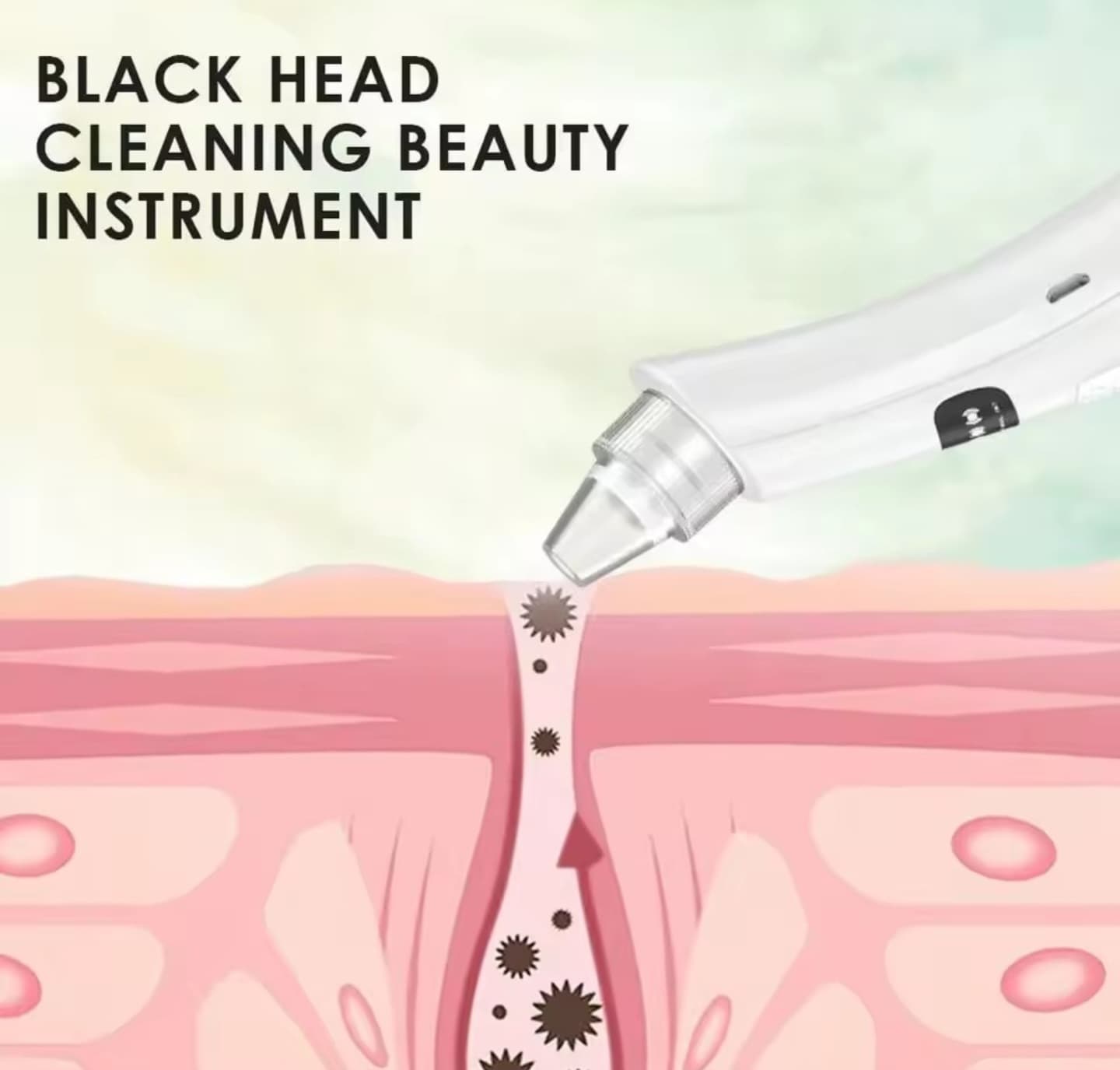 3 tryby ssania Oczyszczanie twarzy Urządzenie kosmetyczne Usuwanie martwego naskórka Odkurzacz do twarzy Usuwanie zaskórników Skóra